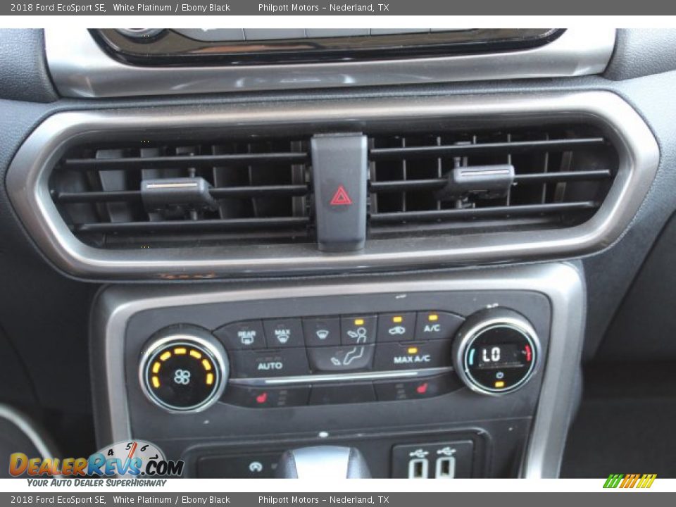 2018 Ford EcoSport SE White Platinum / Ebony Black Photo #19