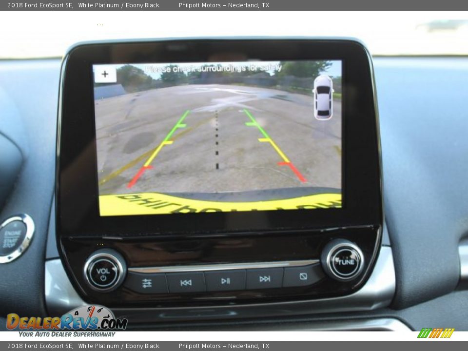2018 Ford EcoSport SE White Platinum / Ebony Black Photo #20