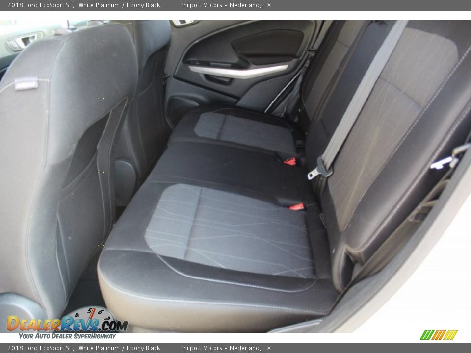 2018 Ford EcoSport SE White Platinum / Ebony Black Photo #22