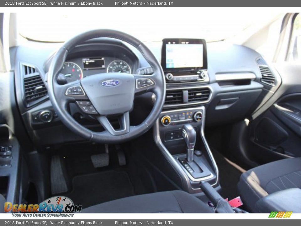 2018 Ford EcoSport SE White Platinum / Ebony Black Photo #23