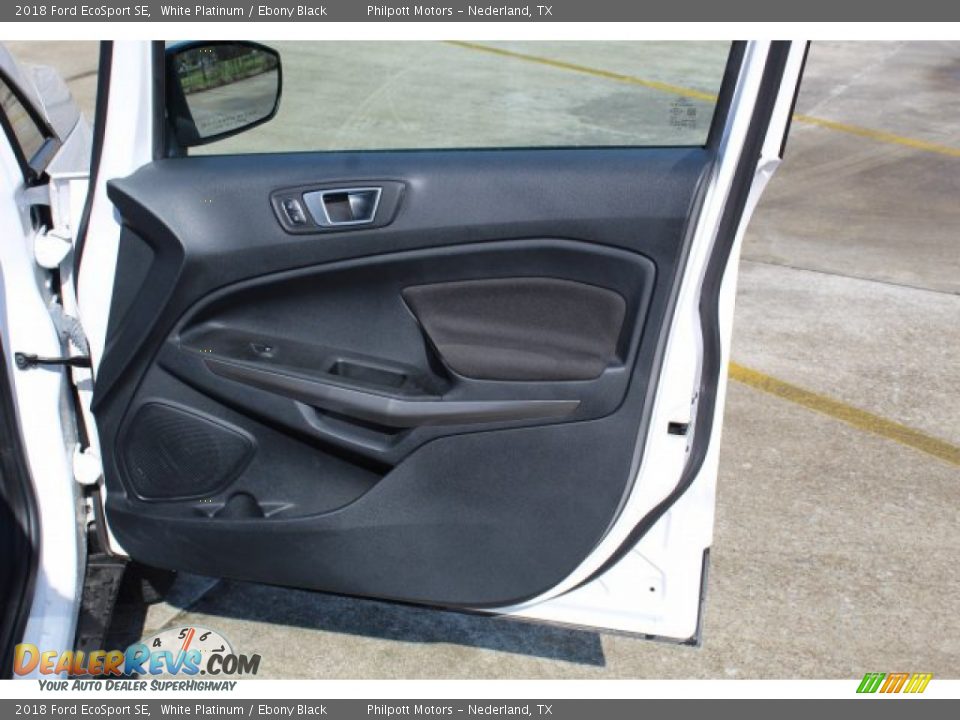 2018 Ford EcoSport SE White Platinum / Ebony Black Photo #27