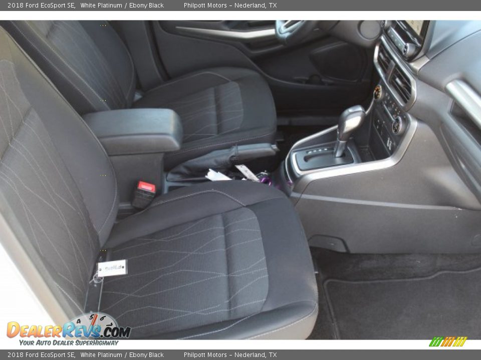 2018 Ford EcoSport SE White Platinum / Ebony Black Photo #28