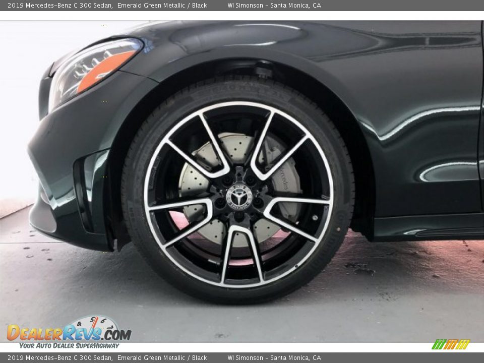 2019 Mercedes-Benz C 300 Sedan Emerald Green Metallic / Black Photo #9