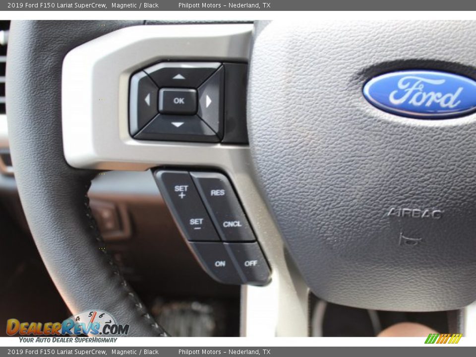 2019 Ford F150 Lariat SuperCrew Magnetic / Black Photo #8