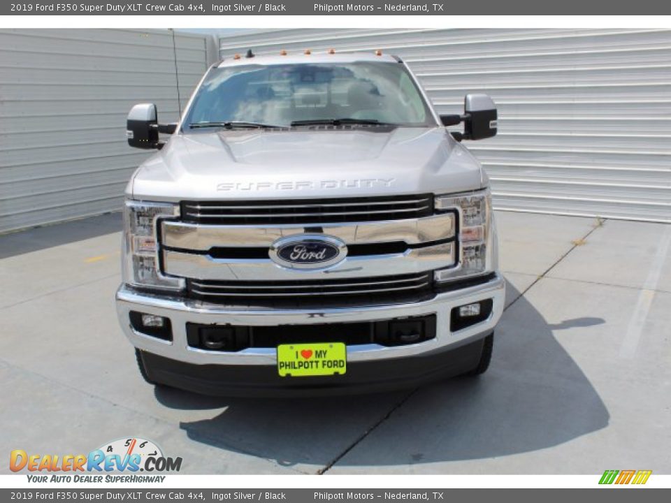 2019 Ford F350 Super Duty XLT Crew Cab 4x4 Ingot Silver / Black Photo #3