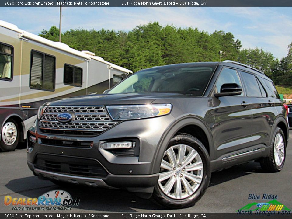 2020 Ford Explorer Limited Magnetic Metallic / Sandstone Photo #1