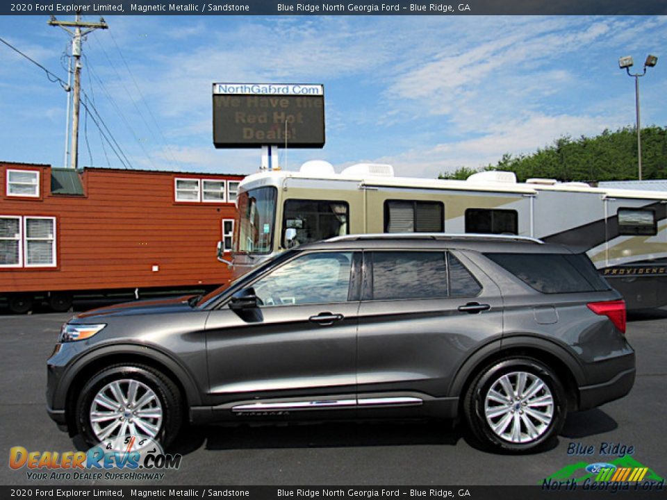 2020 Ford Explorer Limited Magnetic Metallic / Sandstone Photo #2