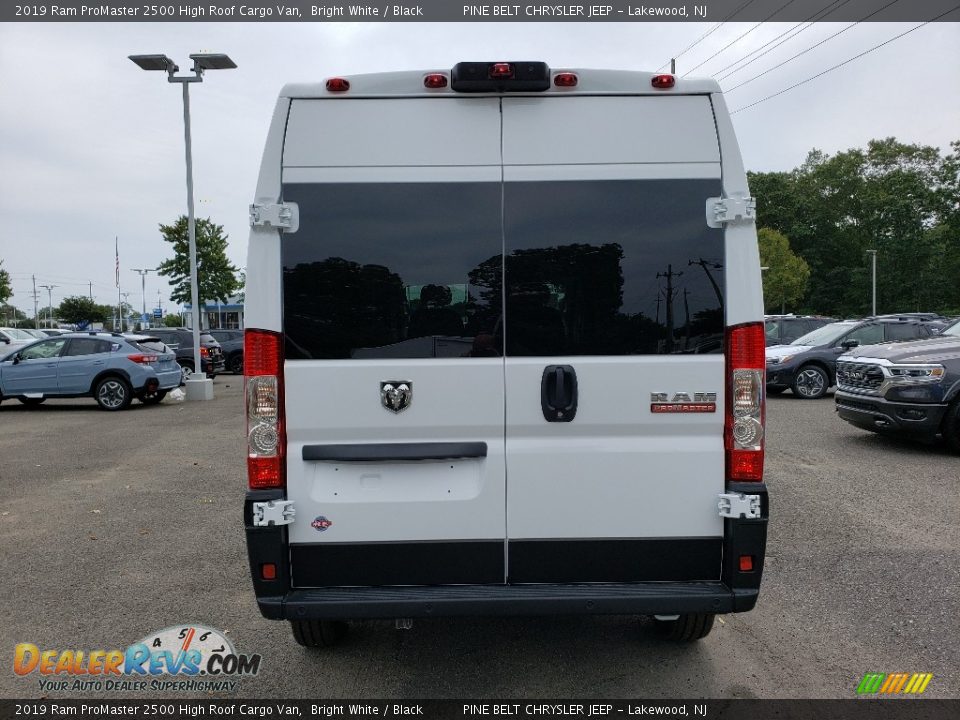 2019 Ram ProMaster 2500 High Roof Cargo Van Bright White / Black Photo #5