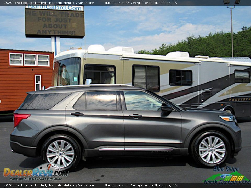 2020 Ford Explorer Limited Magnetic Metallic / Sandstone Photo #6