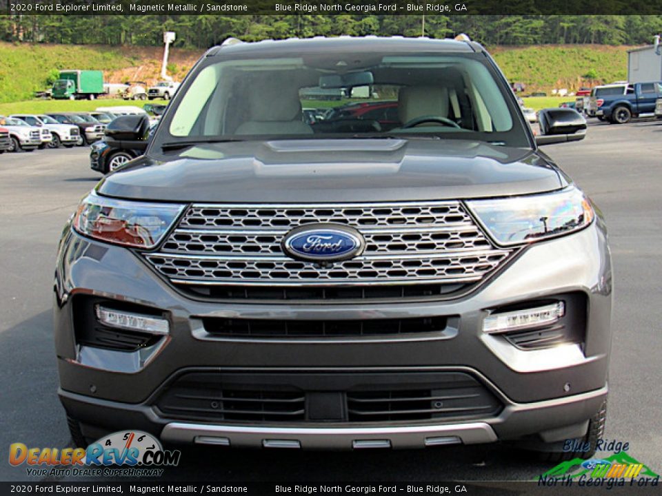 2020 Ford Explorer Limited Magnetic Metallic / Sandstone Photo #8