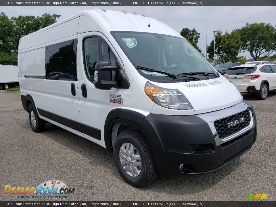 2019 Ram ProMaster 2500 High Roof Cargo Van Bright White / Black Photo #1