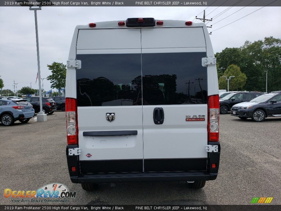 2019 Ram ProMaster 2500 High Roof Cargo Van Bright White / Black Photo #5