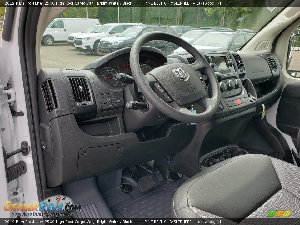 2019 Ram ProMaster 2500 High Roof Cargo Van Bright White / Black Photo #7