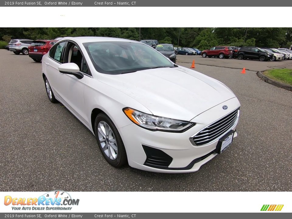 2019 Ford Fusion SE Oxford White / Ebony Photo #1