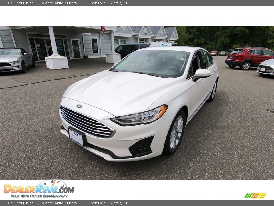 2019 Ford Fusion SE Oxford White / Ebony Photo #3