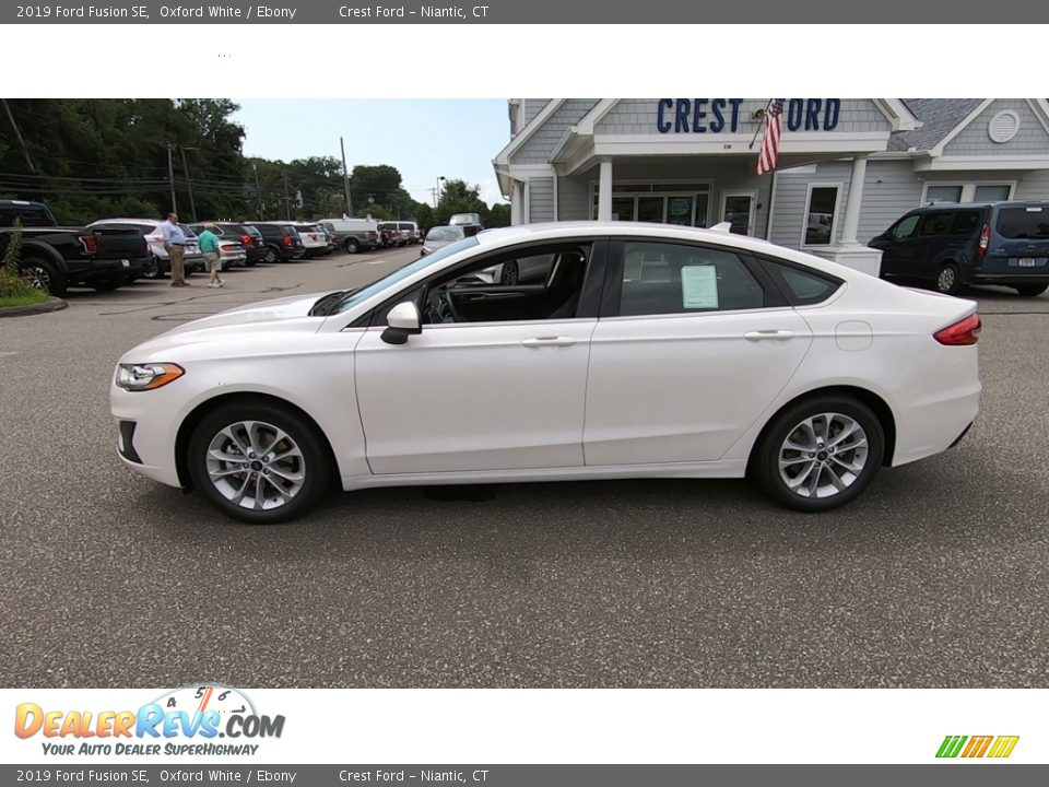 2019 Ford Fusion SE Oxford White / Ebony Photo #4