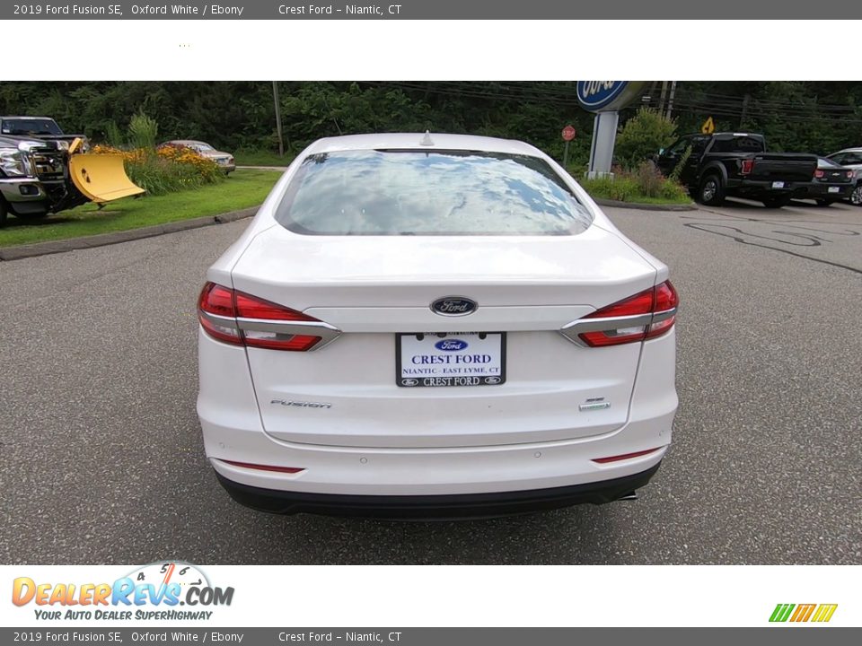 2019 Ford Fusion SE Oxford White / Ebony Photo #6