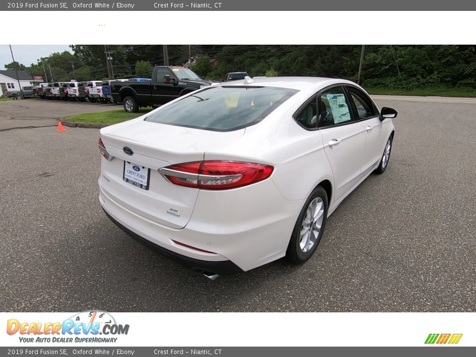 2019 Ford Fusion SE Oxford White / Ebony Photo #7