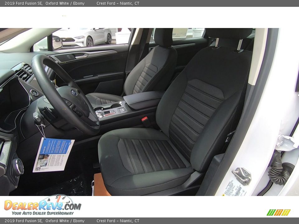 2019 Ford Fusion SE Oxford White / Ebony Photo #12