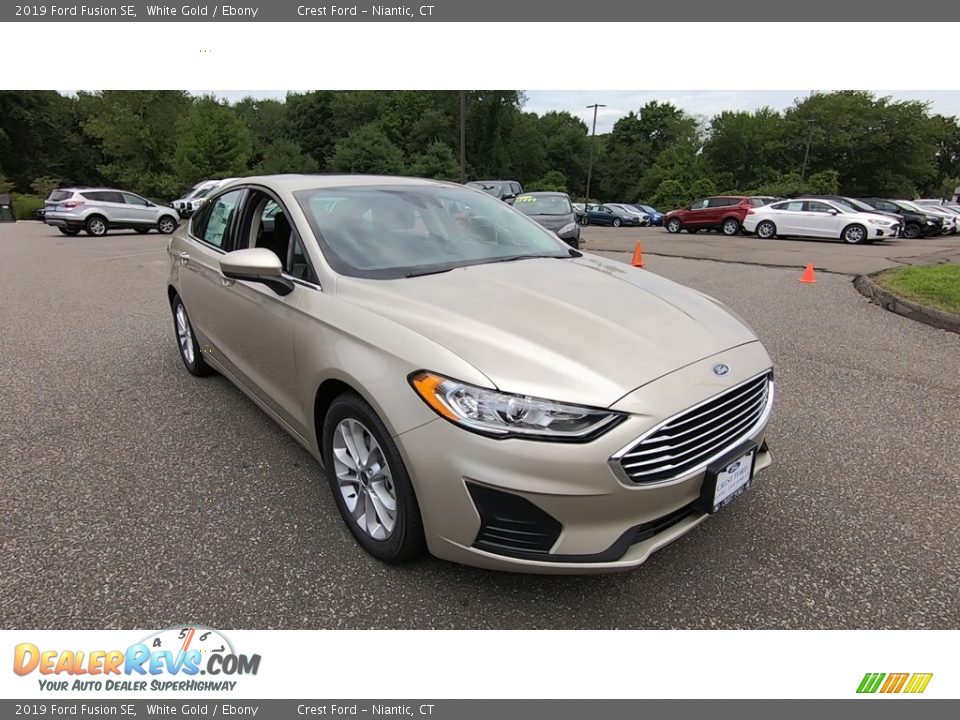 2019 Ford Fusion SE White Gold / Ebony Photo #1