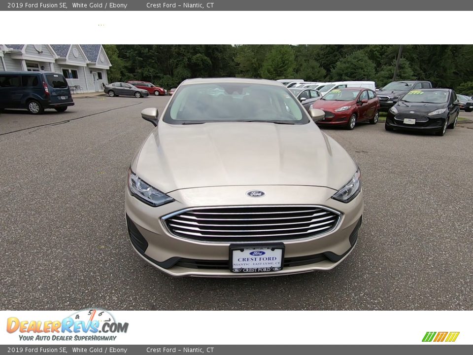2019 Ford Fusion SE White Gold / Ebony Photo #2