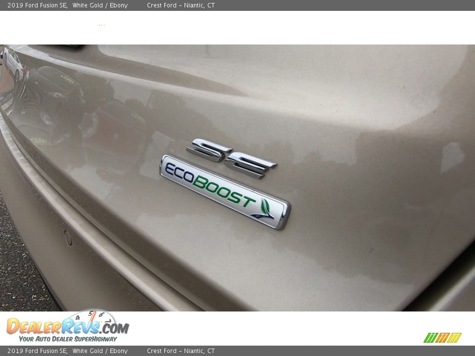 2019 Ford Fusion SE White Gold / Ebony Photo #9