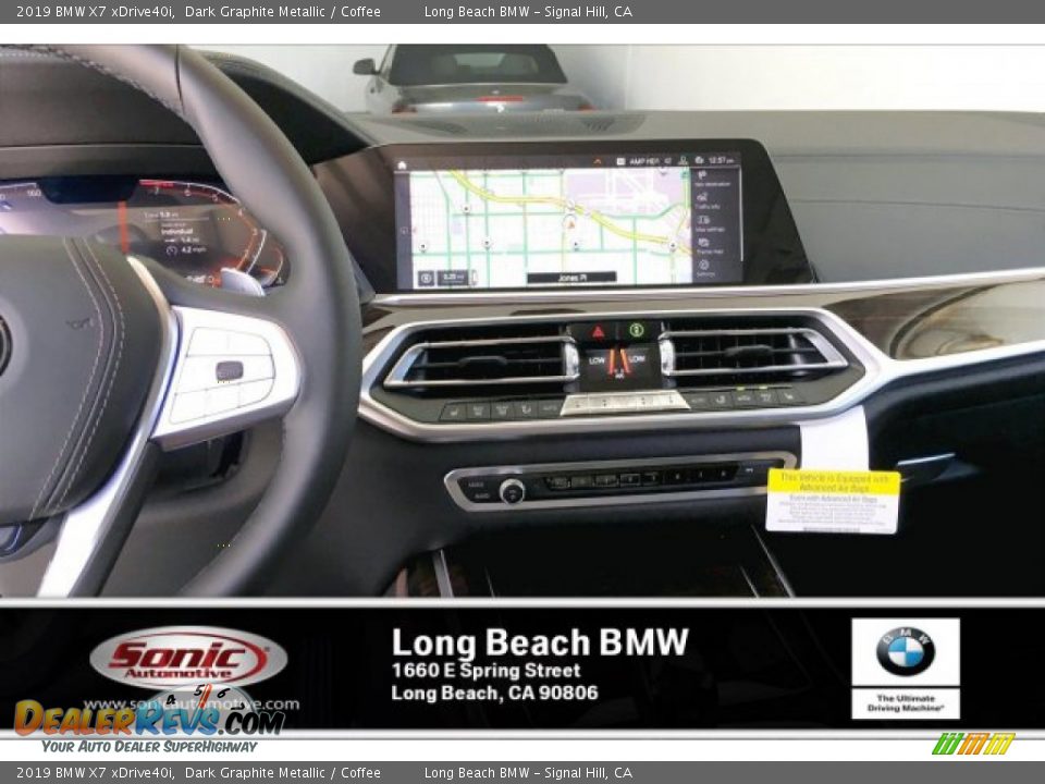 2019 BMW X7 xDrive40i Dark Graphite Metallic / Coffee Photo #5