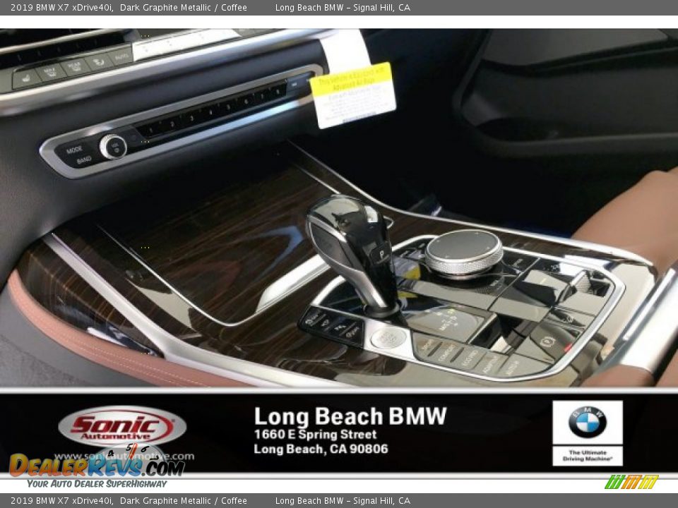 2019 BMW X7 xDrive40i Dark Graphite Metallic / Coffee Photo #6
