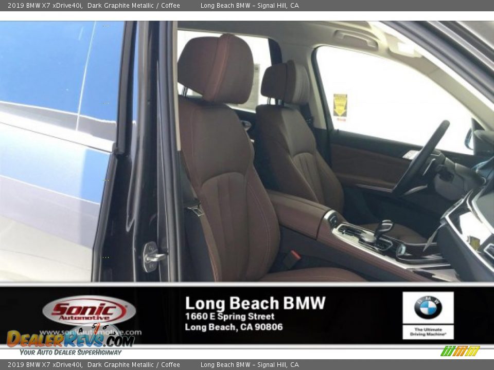 2019 BMW X7 xDrive40i Dark Graphite Metallic / Coffee Photo #7