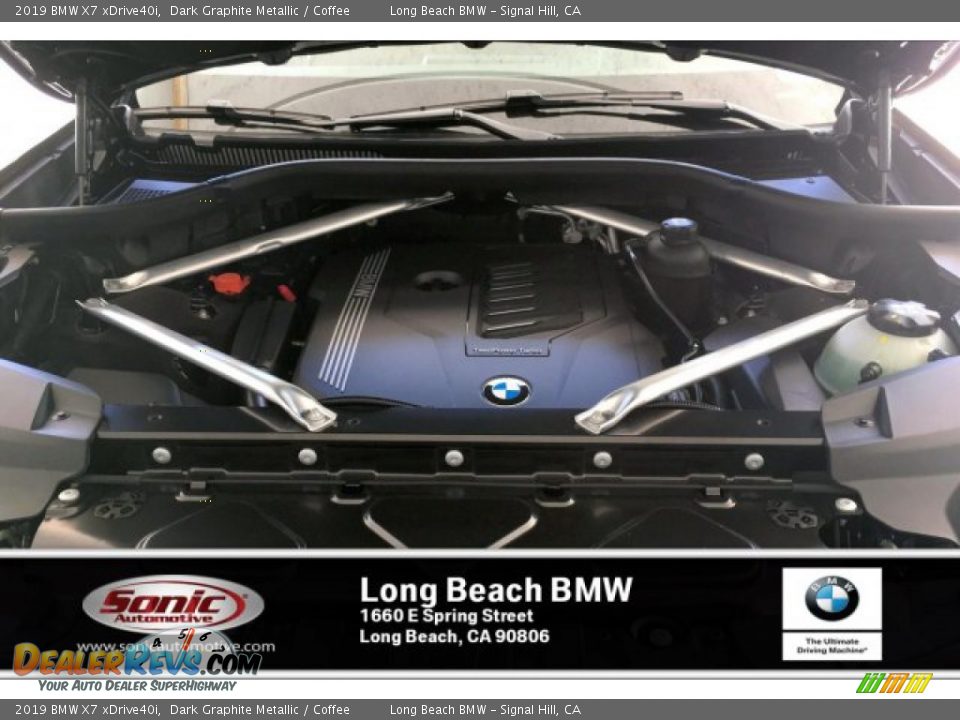2019 BMW X7 xDrive40i Dark Graphite Metallic / Coffee Photo #8