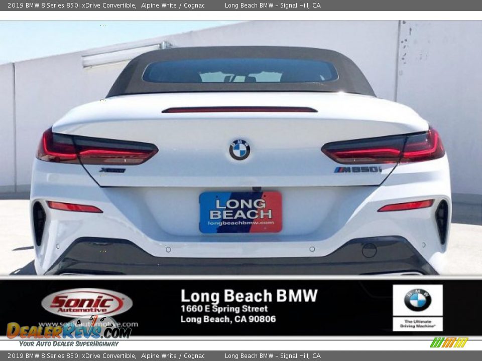 2019 BMW 8 Series 850i xDrive Convertible Alpine White / Cognac Photo #3