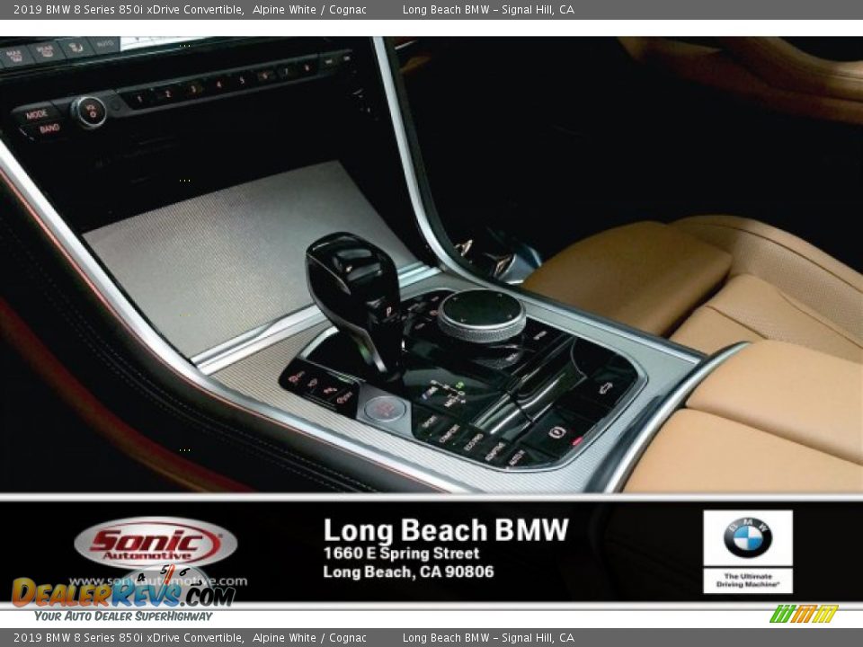 2019 BMW 8 Series 850i xDrive Convertible Alpine White / Cognac Photo #6