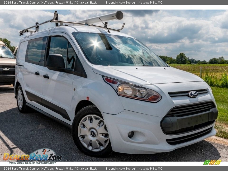 2014 Ford Transit Connect XLT Van Frozen White / Charcoal Black Photo #1