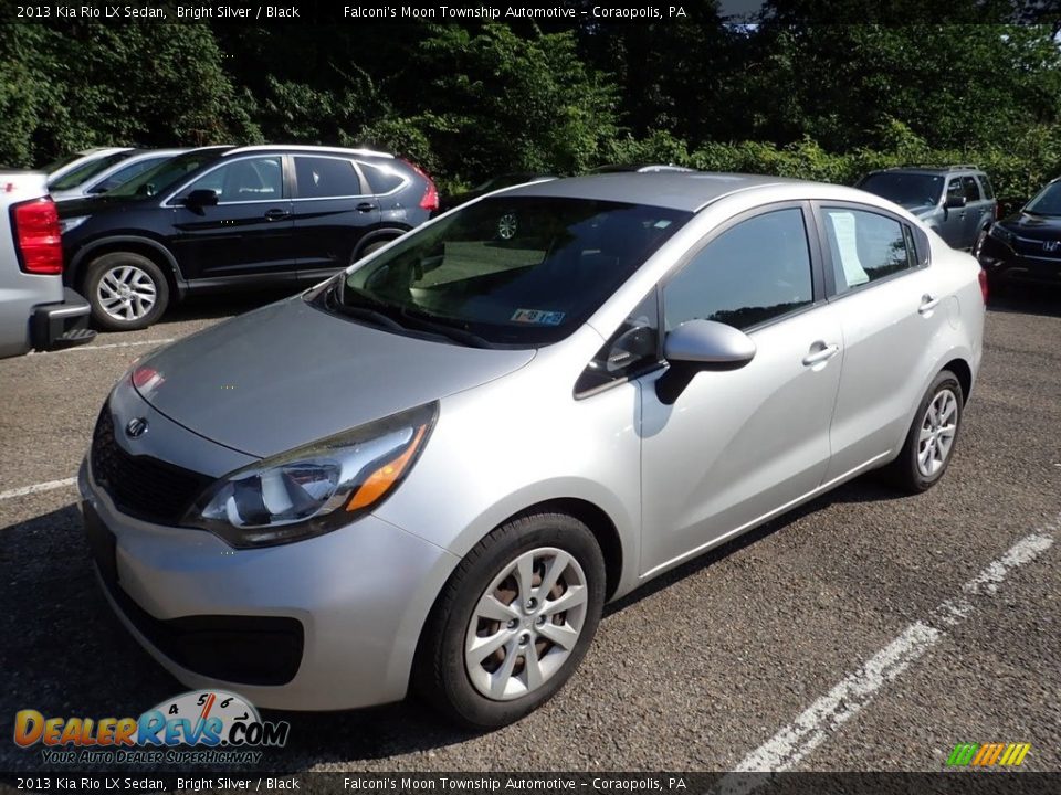2013 Kia Rio LX Sedan Bright Silver / Black Photo #1