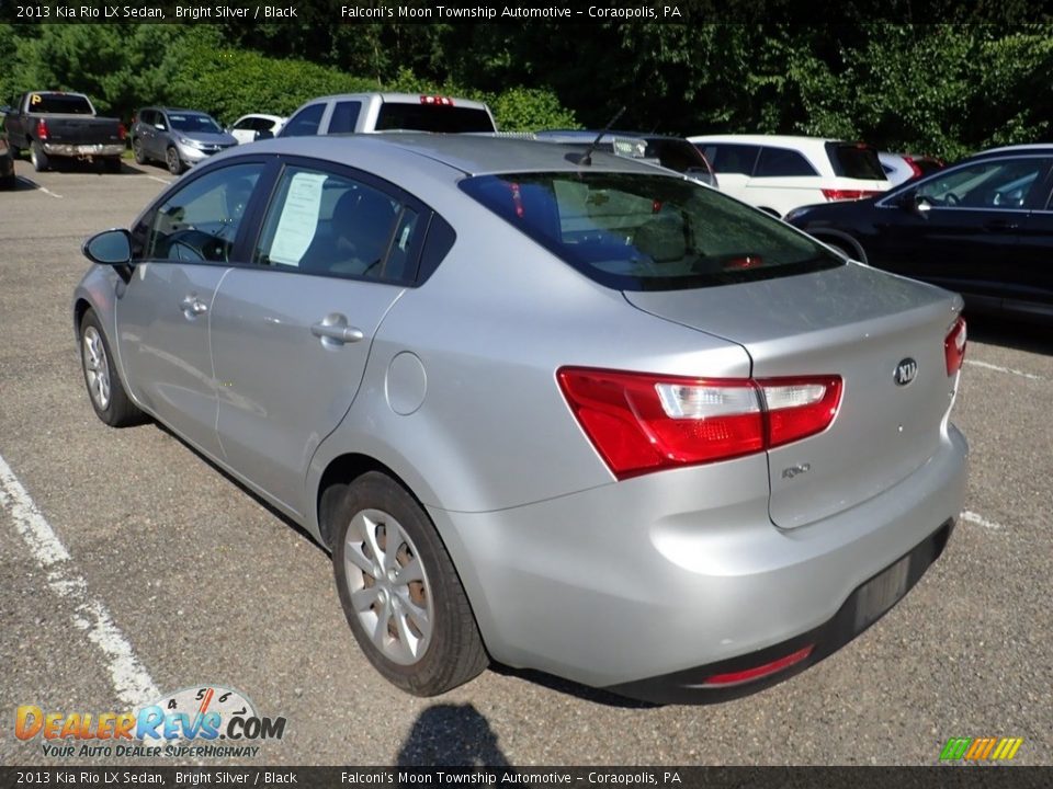 2013 Kia Rio LX Sedan Bright Silver / Black Photo #2