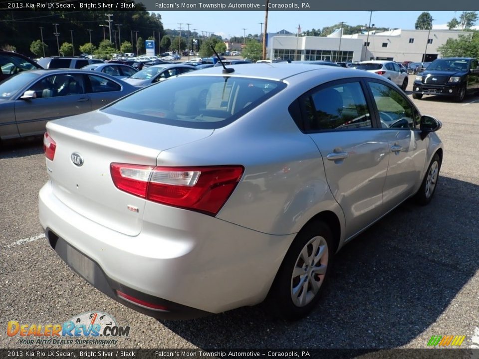 2013 Kia Rio LX Sedan Bright Silver / Black Photo #4