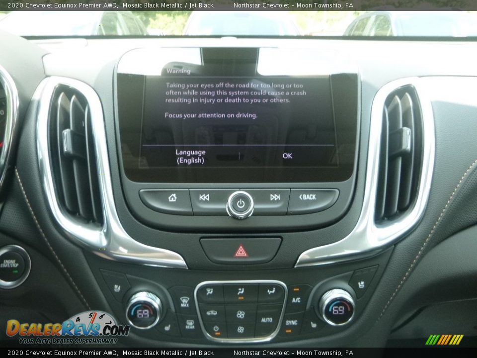 2020 Chevrolet Equinox Premier AWD Mosaic Black Metallic / Jet Black Photo #18