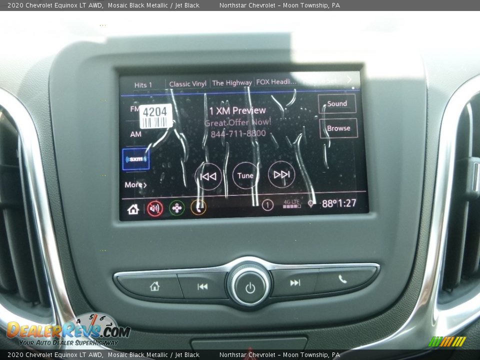 2020 Chevrolet Equinox LT AWD Mosaic Black Metallic / Jet Black Photo #16