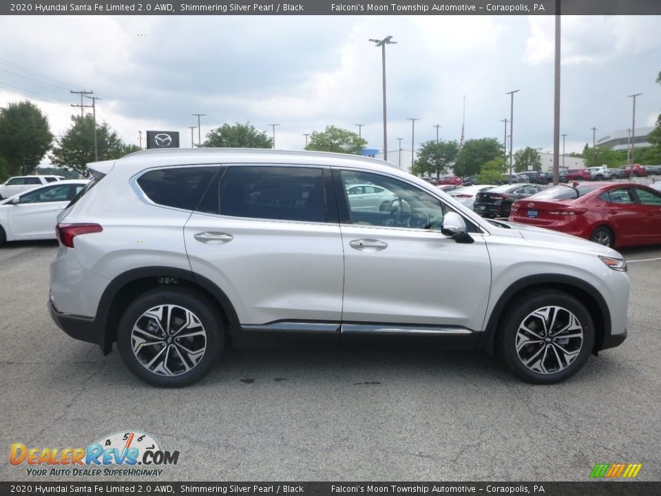 Shimmering Silver Pearl 2020 Hyundai Santa Fe Limited 2.0 AWD Photo #1