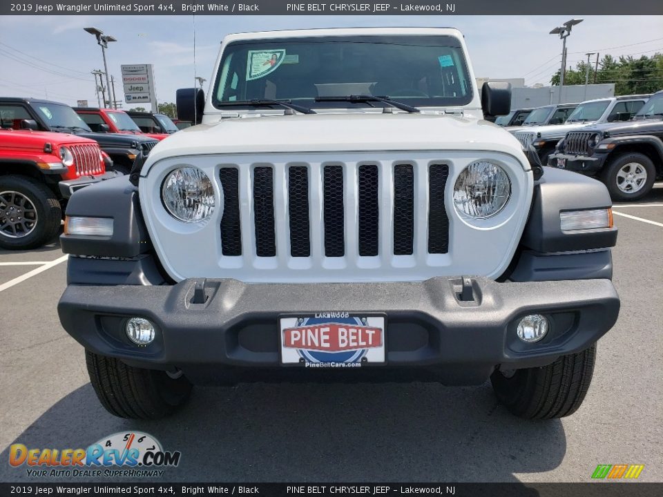 2019 Jeep Wrangler Unlimited Sport 4x4 Bright White / Black Photo #2