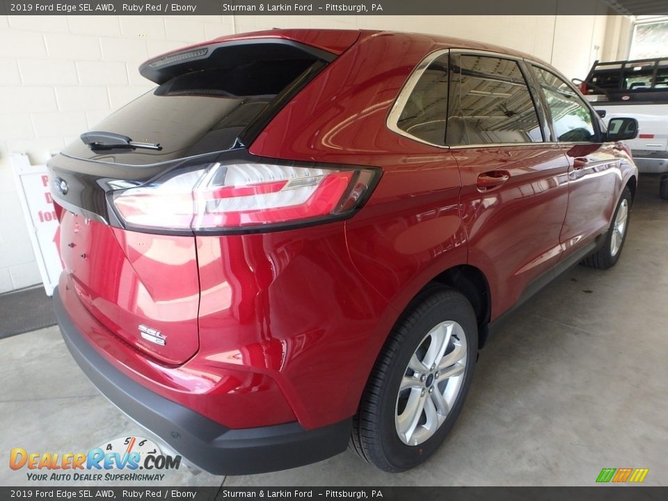 2019 Ford Edge SEL AWD Ruby Red / Ebony Photo #2
