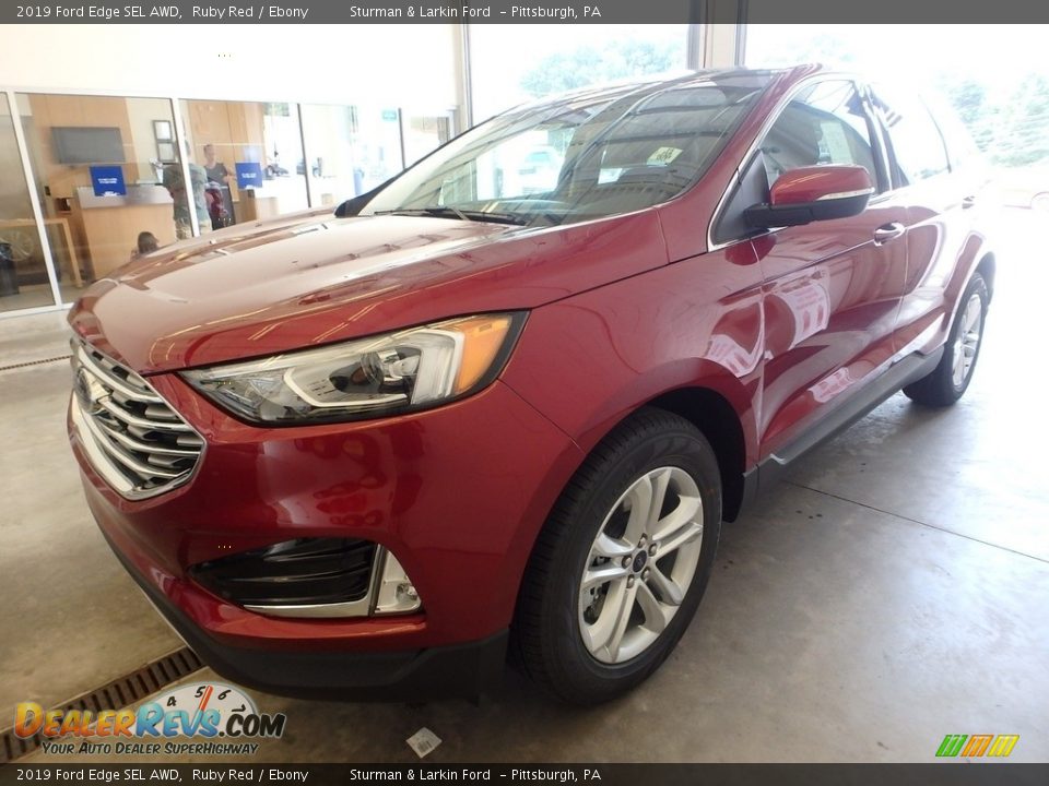 2019 Ford Edge SEL AWD Ruby Red / Ebony Photo #5