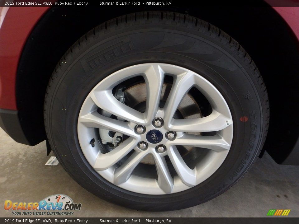 2019 Ford Edge SEL AWD Ruby Red / Ebony Photo #6