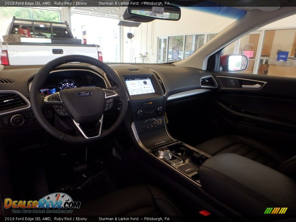 2019 Ford Edge SEL AWD Ruby Red / Ebony Photo #9
