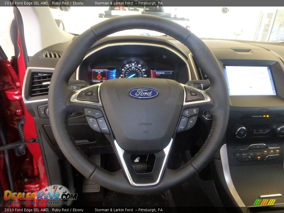 2019 Ford Edge SEL AWD Ruby Red / Ebony Photo #14