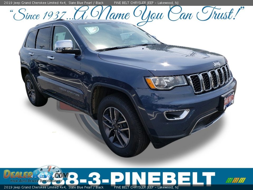 2019 Jeep Grand Cherokee Limited 4x4 Slate Blue Pearl / Black Photo #1