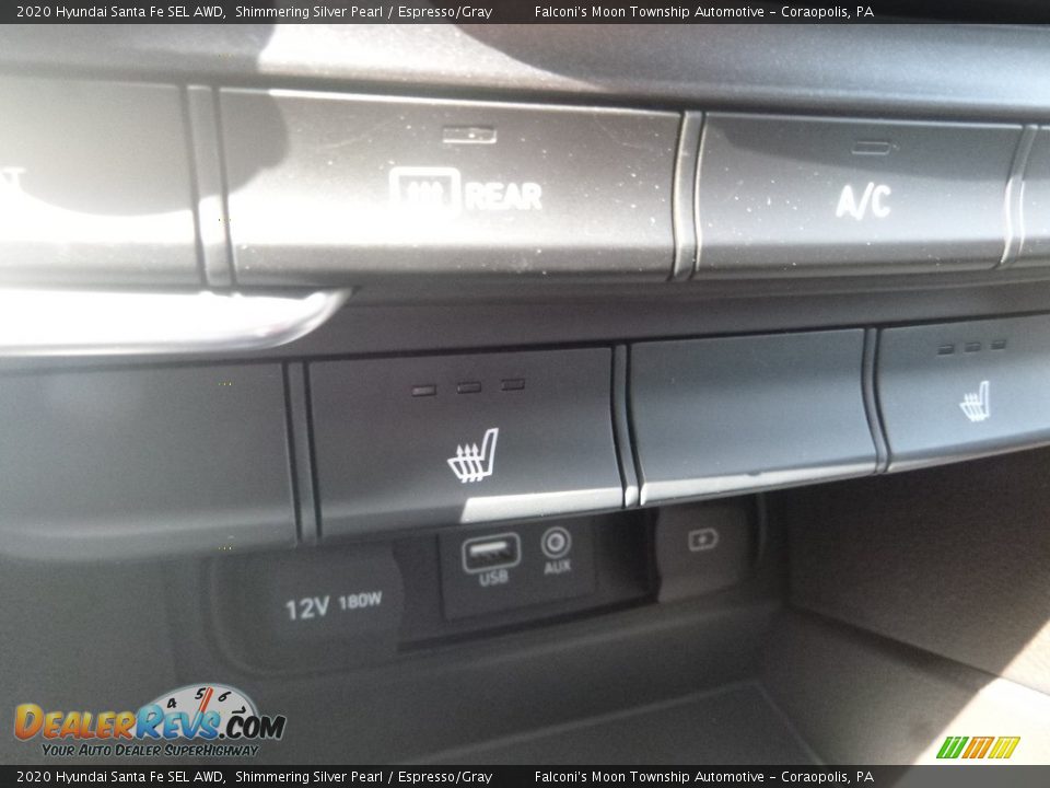 2020 Hyundai Santa Fe SEL AWD Shimmering Silver Pearl / Espresso/Gray Photo #15