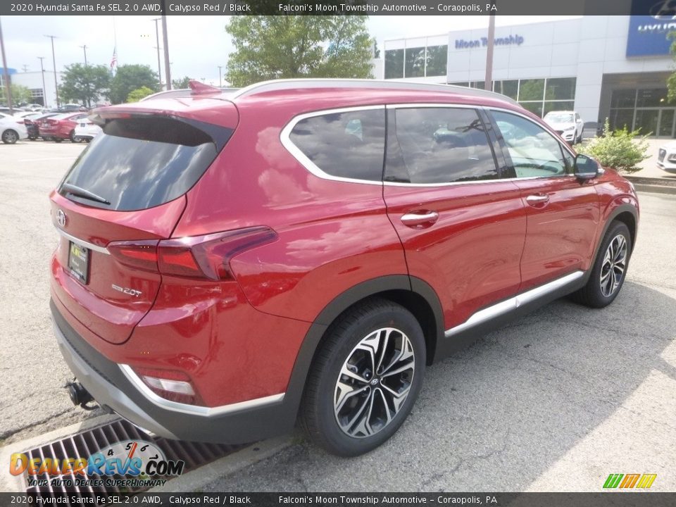 2020 Hyundai Santa Fe SEL 2.0 AWD Calypso Red / Black Photo #2