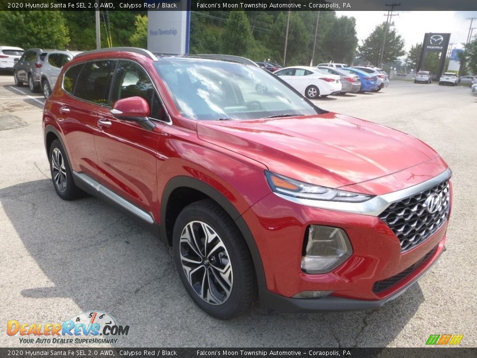 Front 3/4 View of 2020 Hyundai Santa Fe SEL 2.0 AWD Photo #3