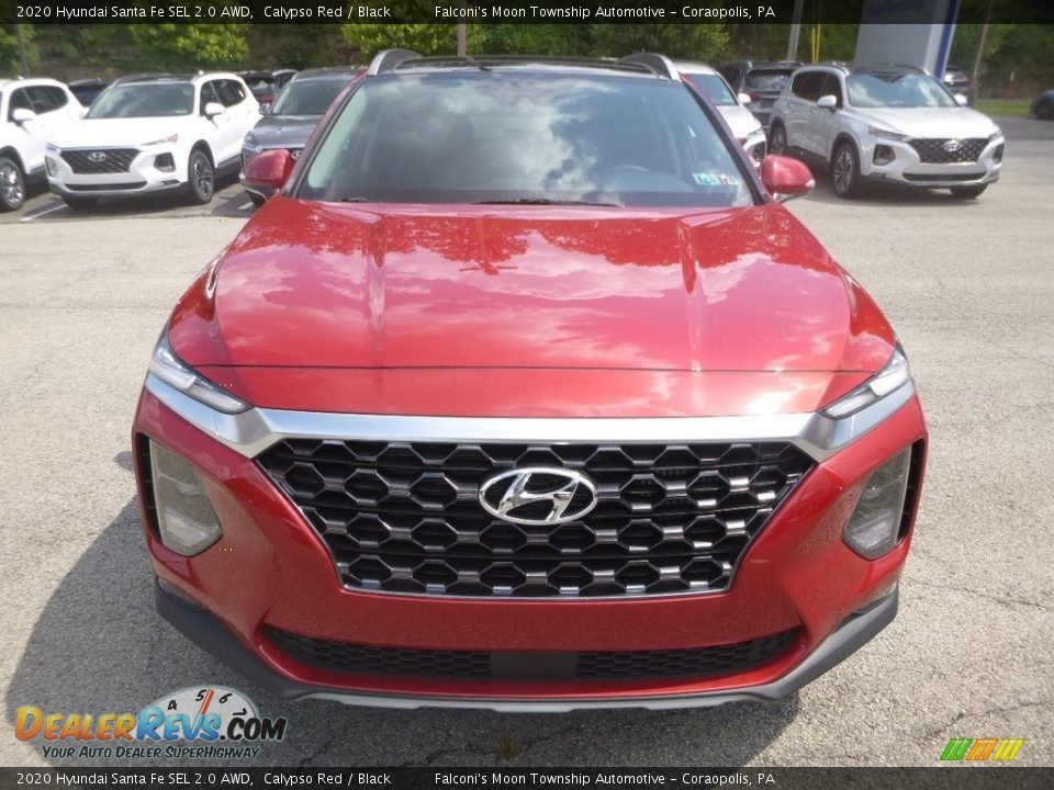 2020 Hyundai Santa Fe SEL 2.0 AWD Calypso Red / Black Photo #4